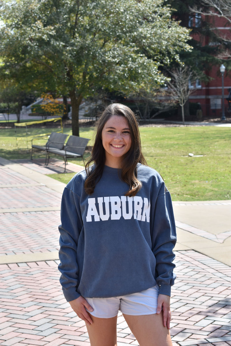 Auburn sweatshirt comfort colors top