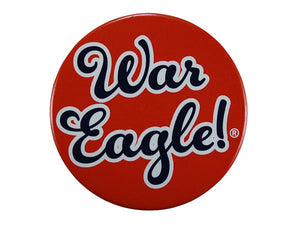 Orange 3" War Eagle Button