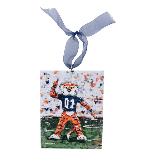 Aubie Block Ornament