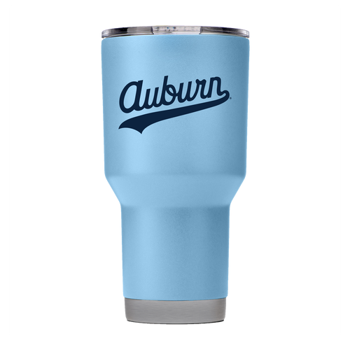 Light Blue Script Tumbler 30oz