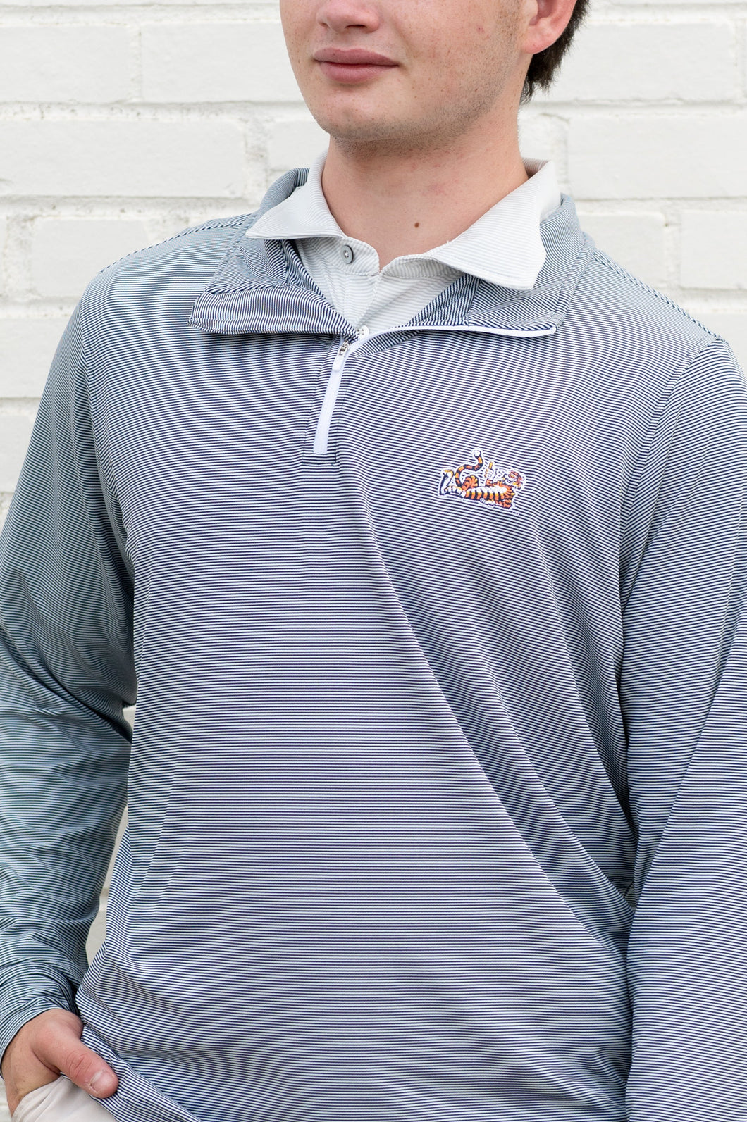 Aubie Stripe Pullover