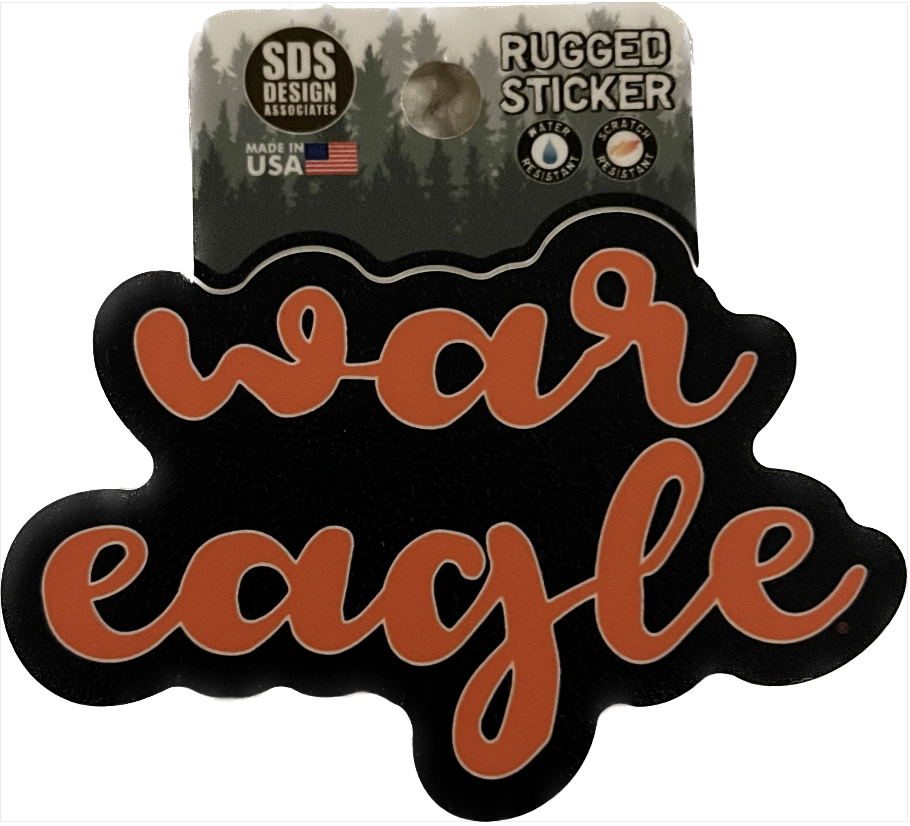 Rugged Sticker War Eagle – Toomer's Drugs
