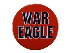 3" Button War Eagle Orange