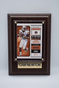 Cam Newton Plaque