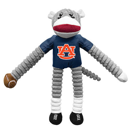 sock monkey dog toy